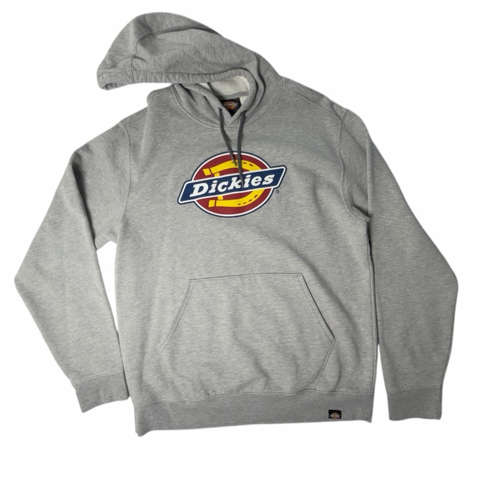 Dickies Men’s Large Gray Fleece Hoodie Pullover Sweatshirt